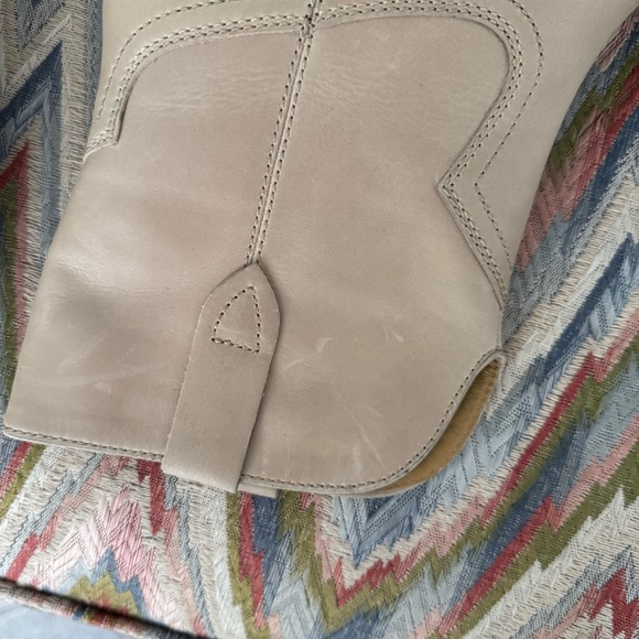 Tony Bianco psuedo beige wax ankle heeled booties - Picture 8 of 13